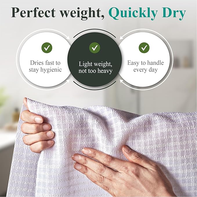 Korean Exfoliating Washcloth 2-Pack – Exfoliating Shower Towel/Body Scrub Cloths for Deep Cleansing & Dead Skin Removal (Fresh Green – Value Set)
