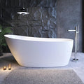 67" Acrylic Free Standing Tub, Stand Alone Tub, Freestanding Bathtub, Soaking Bathtub, cUPC Certified, CM(Glossy White)