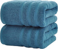 Cotton Bath Towel – Large 30x60 Inches, Soft, Thick & Absorbent Towel for Bathroom, Spa, or Home Use (Blue, 2 Pack – 30"x60")