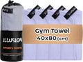 illusion Small Microfiber Gym Towels for Men and Women Active Sports (32" L x 16''W)-Lightweight Quick Dry Gym Towel for Sweat-Workout Towels Ideal for Yoga, Camping, Running, and Outdoor Activities