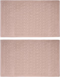 BAGNO MILANO Turkish Bath Towels, Soft Plush Jacquard Luxury Bath Towels, Quick Dry Towel Set (Latte, 2 Pcs Bathmat Set)