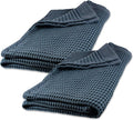 GILDEN TREE Waffle Bath Sheet Quick Dry Towel, Thin Luxury Bath Towels, 40x80 Large Bath Towels 2 Pack Bath Sheets, Modern Style (Midnight Blue)