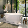 61" Acrylic Free Standing Tub, Stand Alone Tub, Freestanding Bathtub, Soaking Bathtub, cUPC Certified, LT(Glossy White)