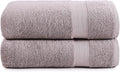 LANE LINEN Oversized Bath Towels Set of 2 (35"x66") - 100% Cotton Ring Spun Extra Large Bath Sheets - Quick Dry, Ultra Soft & Highly Absorbent - Daily Use Hotel & Spa Quality Bathroom Towel - Platinum
