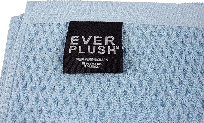 Everplush Diamond Jacquard Quick Dry Bath Towel,1Pack,Aquamarine