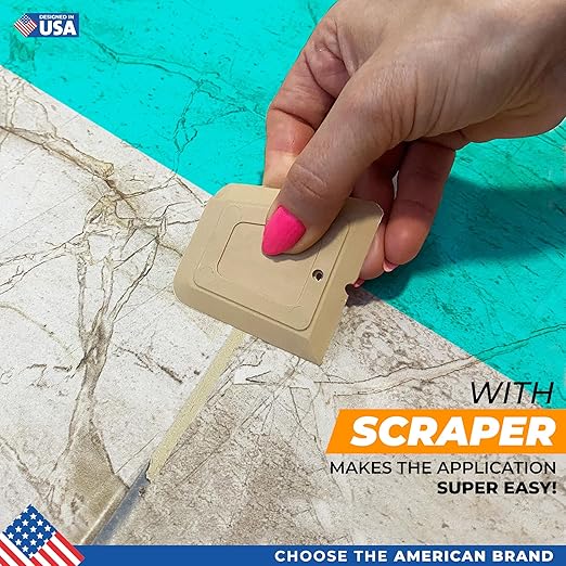 PentaUSA Tile Grout - Large Grout Filler Repairs Renews Tube, Fast Drying Grout Repair Kit, Odorless Formula - Grout Floater Included - 13.4oz / 380gr (Beige)