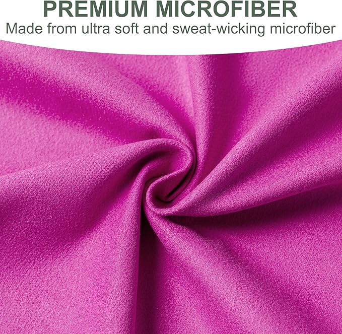 Camping Towel,2 Pack Microfiber Travel Sports Towel,Quick Dry-Super Absorbent-Ultra Compact-Ultra Soft-Lightweight.Suitable for Gym,Yoga,Trip,Beach,Shower,Backpacking,Pool(Orange)