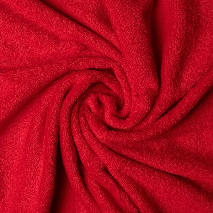 Melissa Linen, 2 Piece Hand Towel Set, 100% Turkish Cotton Face Hand Towels for Bathroom, 20 in x 35 in, Absorbent, Quick Dry, Durable and Soft, Spa and Hotel Quality, Red
