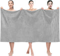 American Soft Linen 35x70 Jumbo Large Bath Towels, 600 GSM 100% Cotton Turkish Bath Sheet, Oversized Luxury Bath Towels for Bathroom Beach and Pool, Light Grey