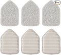 Tile Tub Scrubber Brush Replacement Pads 6 Pieces for Cleaning Bathroom Kitchen Toilet Wall Sink Tile Floor
