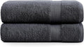 LANE LINEN (35"x66" Large Bath Sheets Set of 4-100% Cotton Bath Sheet - Fade Resistant, Machine Washable & Highly Absorbent - Oversized Luxury Bath Towel for Bathroom - Hotel Quality Black Towels