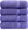 LANE LINEN 100% Pure Cotton Pack of 4 Bath Sheets (35"x66") - Fade Resistant, Machine Washable & Highly Absorbent Extra Large Towel - Oversized Luxury Towels for Bathroom, Hotel & Spa - Blue Irish