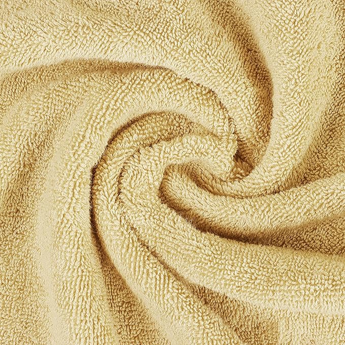 Utopia Towels 6 Piece Premium Hand Towels Set, 16 by 28 inches, 100% Ring Spun Cotton, Lightweight and Highly Absorbent Towels for Bathroom, Travel, Camp, Hotel, and Spa, Beige