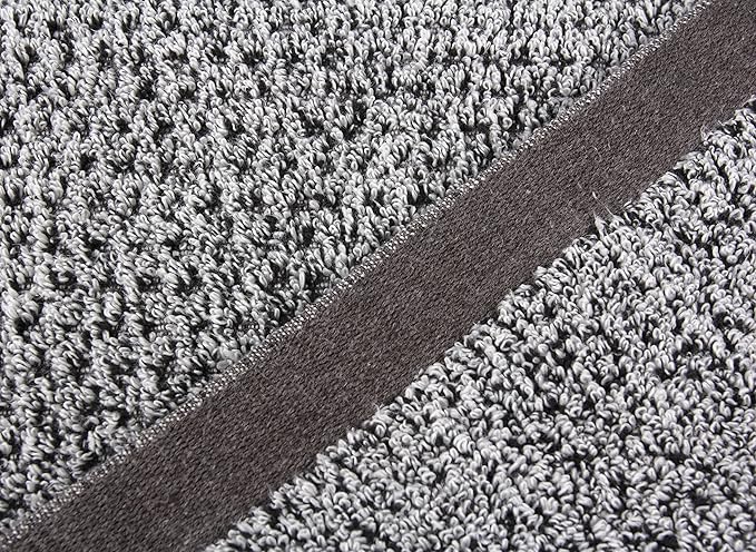 Everplush Diamond Jacquard Bath Sheet 2 Pack in Grey