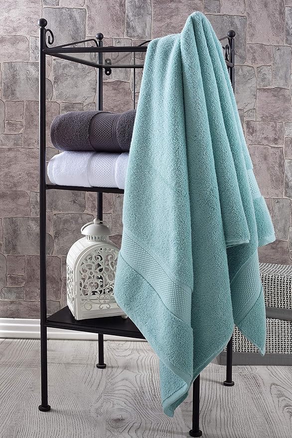 BAGNO MILANO Turkish Towels, Ultra Soft, Plush Luxury Turkih Cotton Bath Towels, Quick Dry Towel Set Made in Turkey (Cream, 6 Pcs Towel Set)