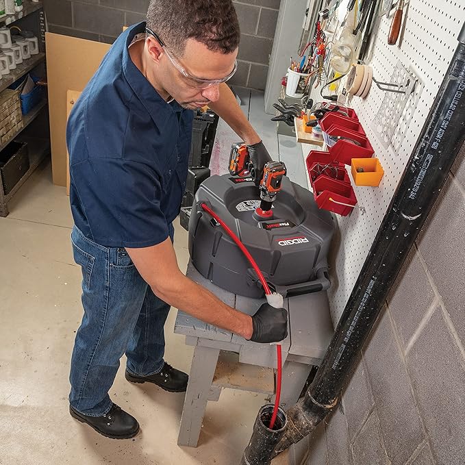 RIDGID 64273 Model K9-204 FlexShaft Drain Cleaning Machine Kit for 2"-4" Pipes
