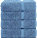 Chakir Turkish Linens | Hotel & Spa Quality 100% Cotton Premium Turkish Towels | Soft & Absorbent (4-Piece Bath Towels, Wedgewood)